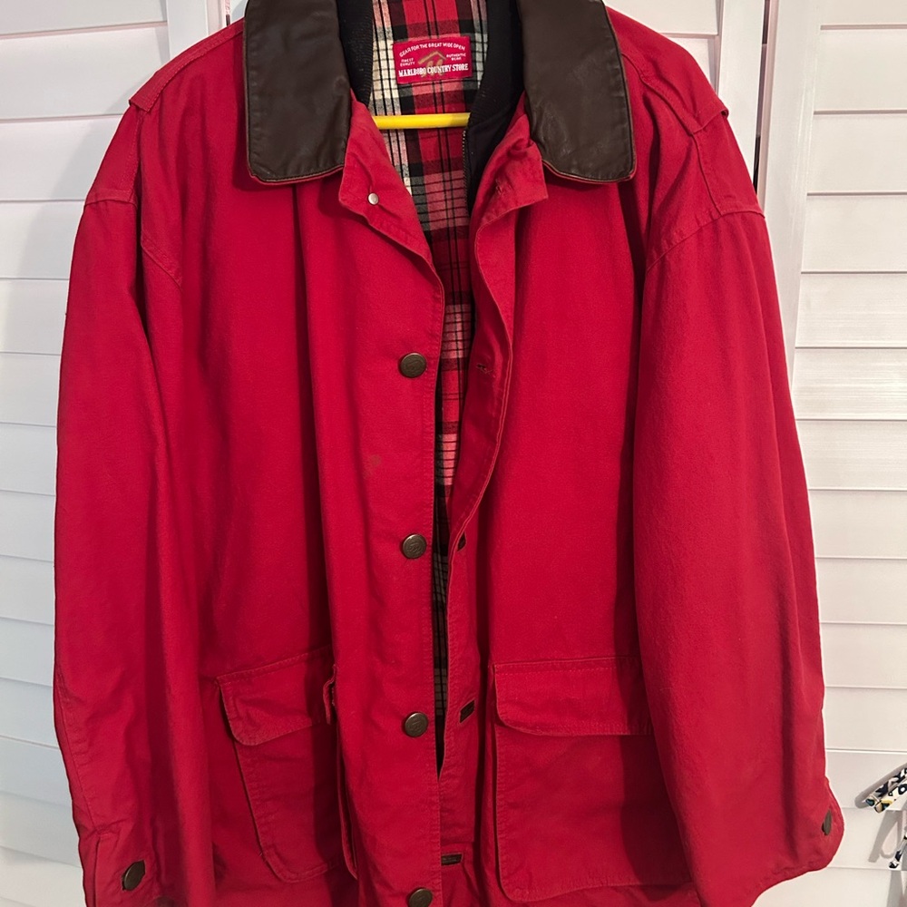 Men's Red Marlboro Country Store Vintage baryard jacket